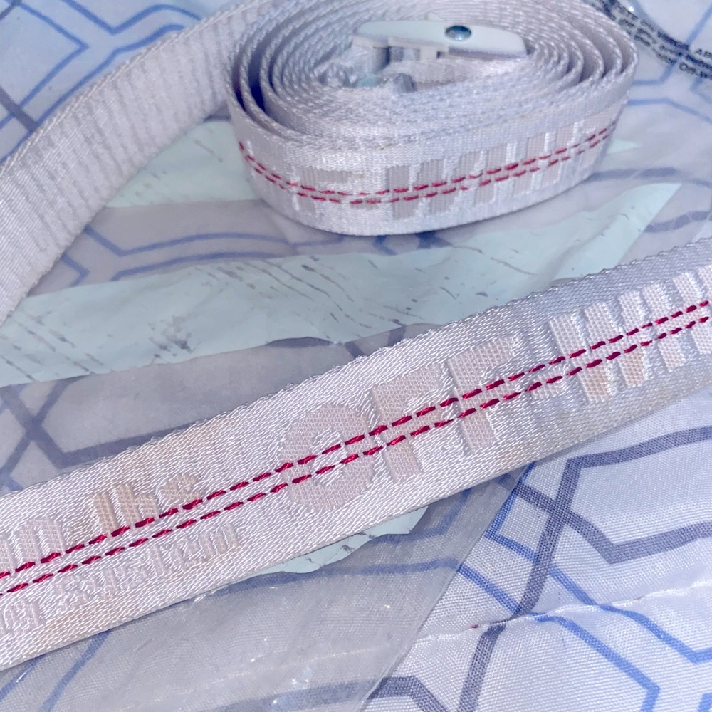 Off white Industrial Belt